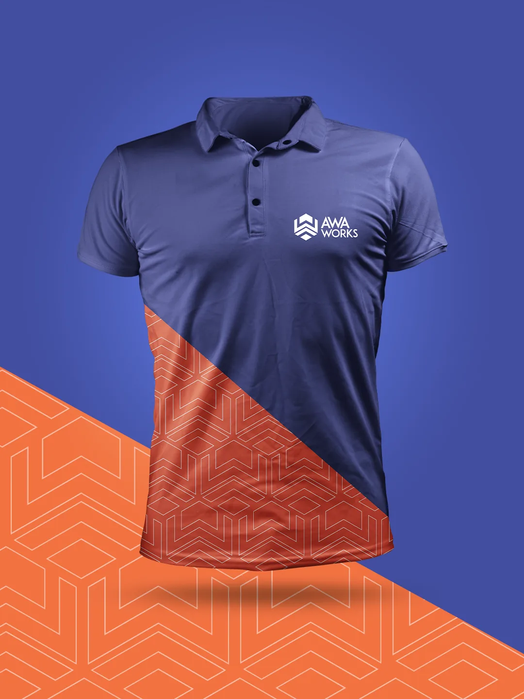 Uniforme de AWA Works con el sistema de identidad