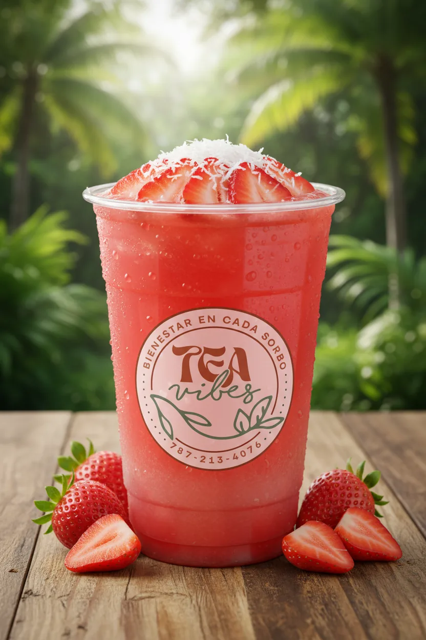 Producto de fresa de Tea Vibes