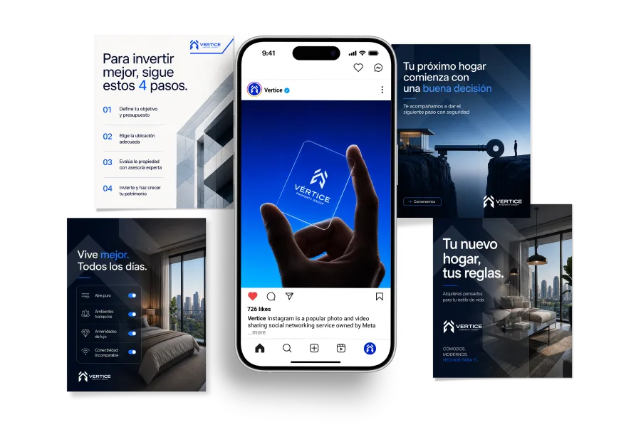 Composición de contenido para redes de Vértice Property Group