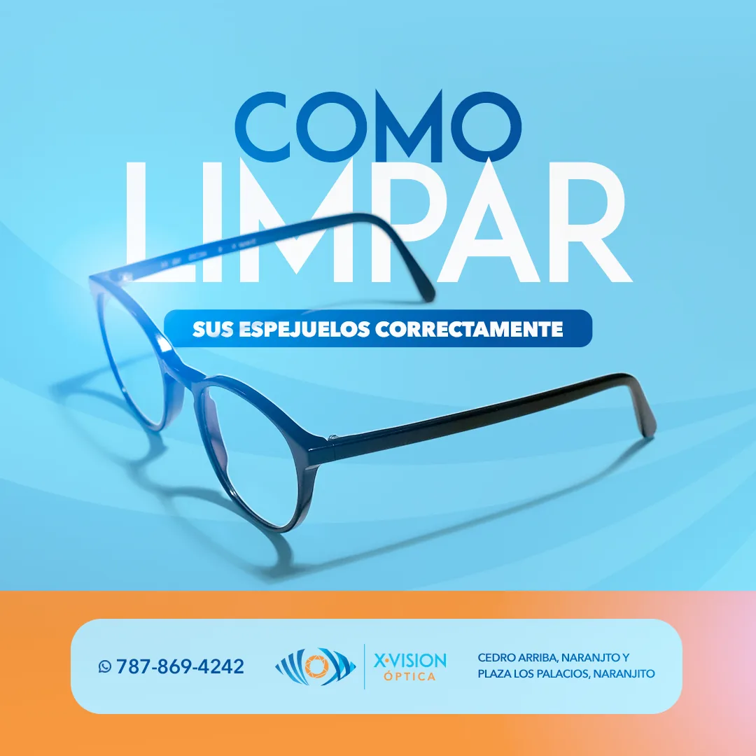 Publicación sobre limpieza de espejuelos